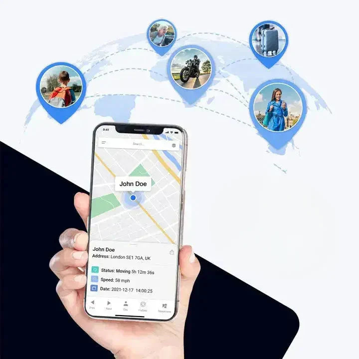 Compact GPS Tracker & Key Locator – Bluetooth Tracking via App for Keys, Luggage, and Bags