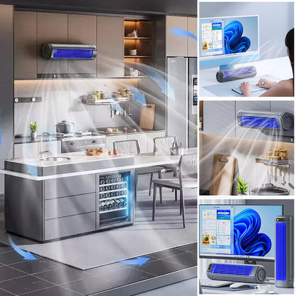 Portable 3-in-1 Air Conditioner | Fan & Wall Mount | 12-Hour Battery Life | Compact & Cordless Design