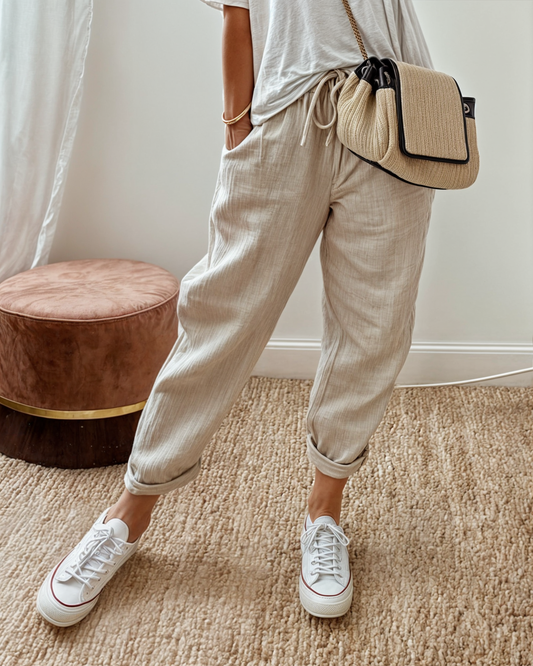 Women’s Casual Drawstring Summer Pants | with Pockets