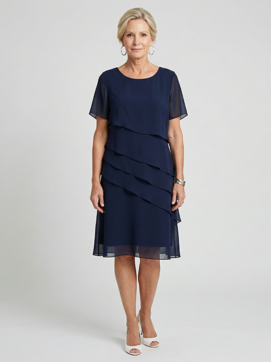 Women’s Tiered Cocktail Dress | Midi
