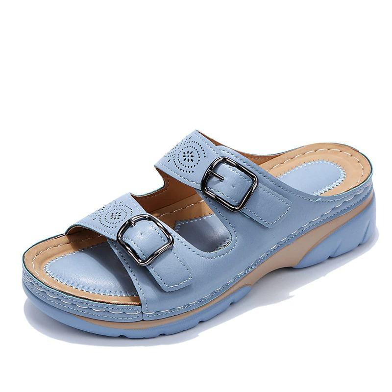 Women’s Casual Wedge Sandals | With Adjustable Buckles