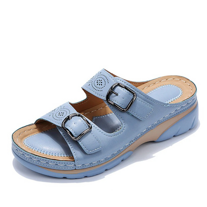 Women’s Casual Wedge Sandals | With Adjustable Buckles