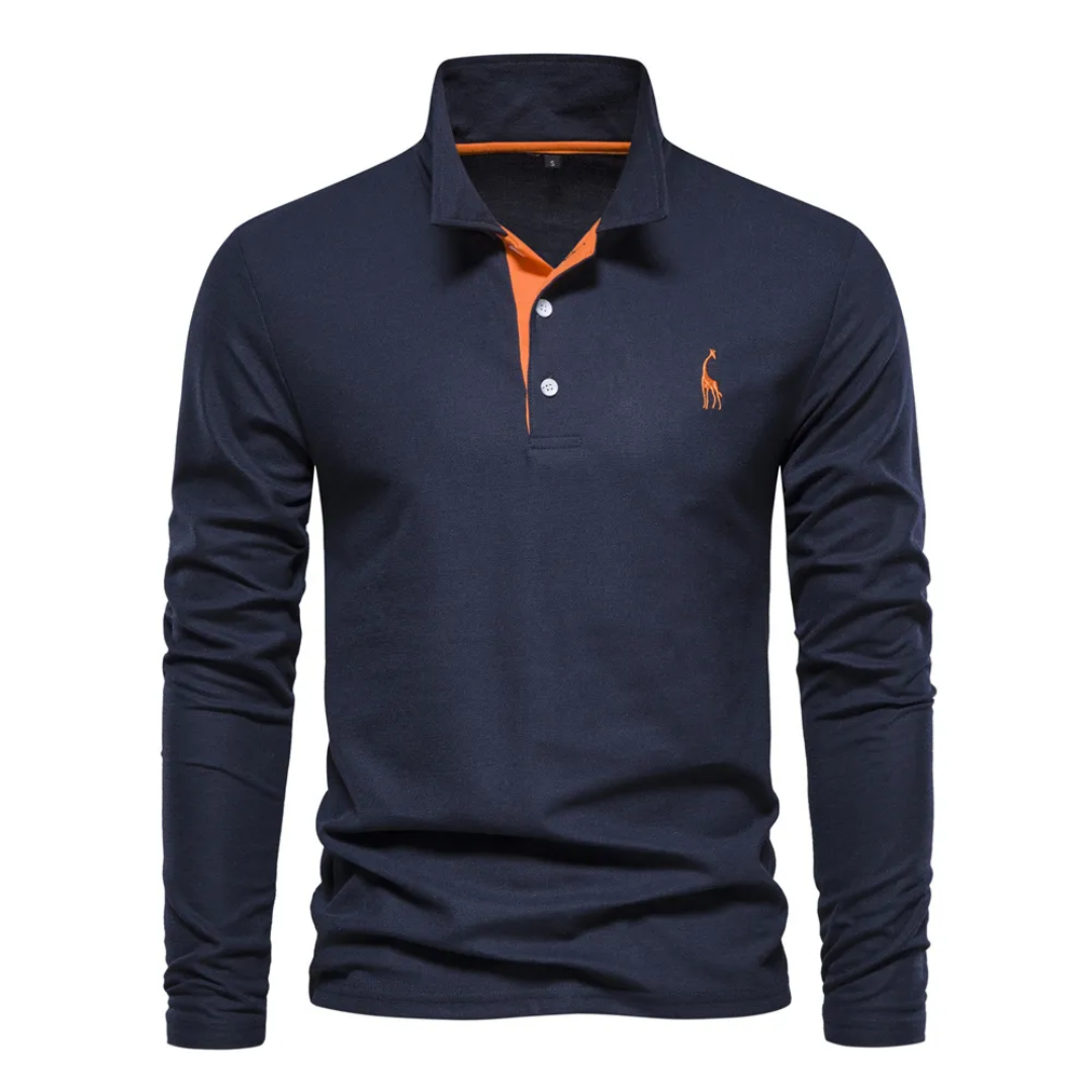 Men's Golf Long Sleeve Polo Shirt | Casual