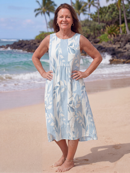 Women's Sleeveless Summer Sundress | Midi