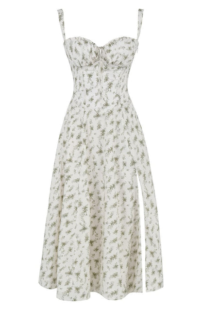 Women's Floral Print Sleeveless Summer Dress | Midi