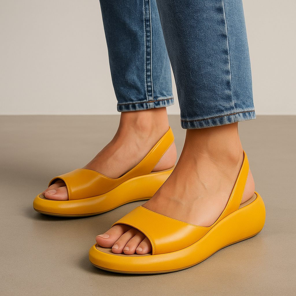 Women’s Open Toe Platform Slingback Sandals | Walking