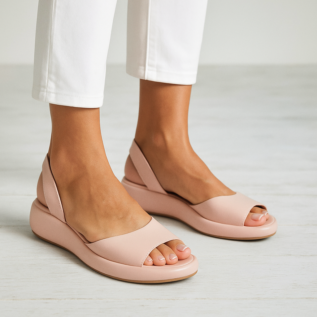 Women’s Open Toe Platform Slingback Sandals | Walking