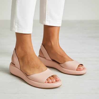 Women’s Open Toe Platform Slingback Sandals | Walking