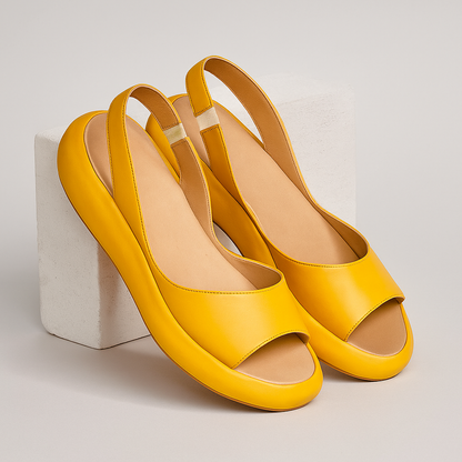 Women’s Open Toe Platform Slingback Sandals | Walking