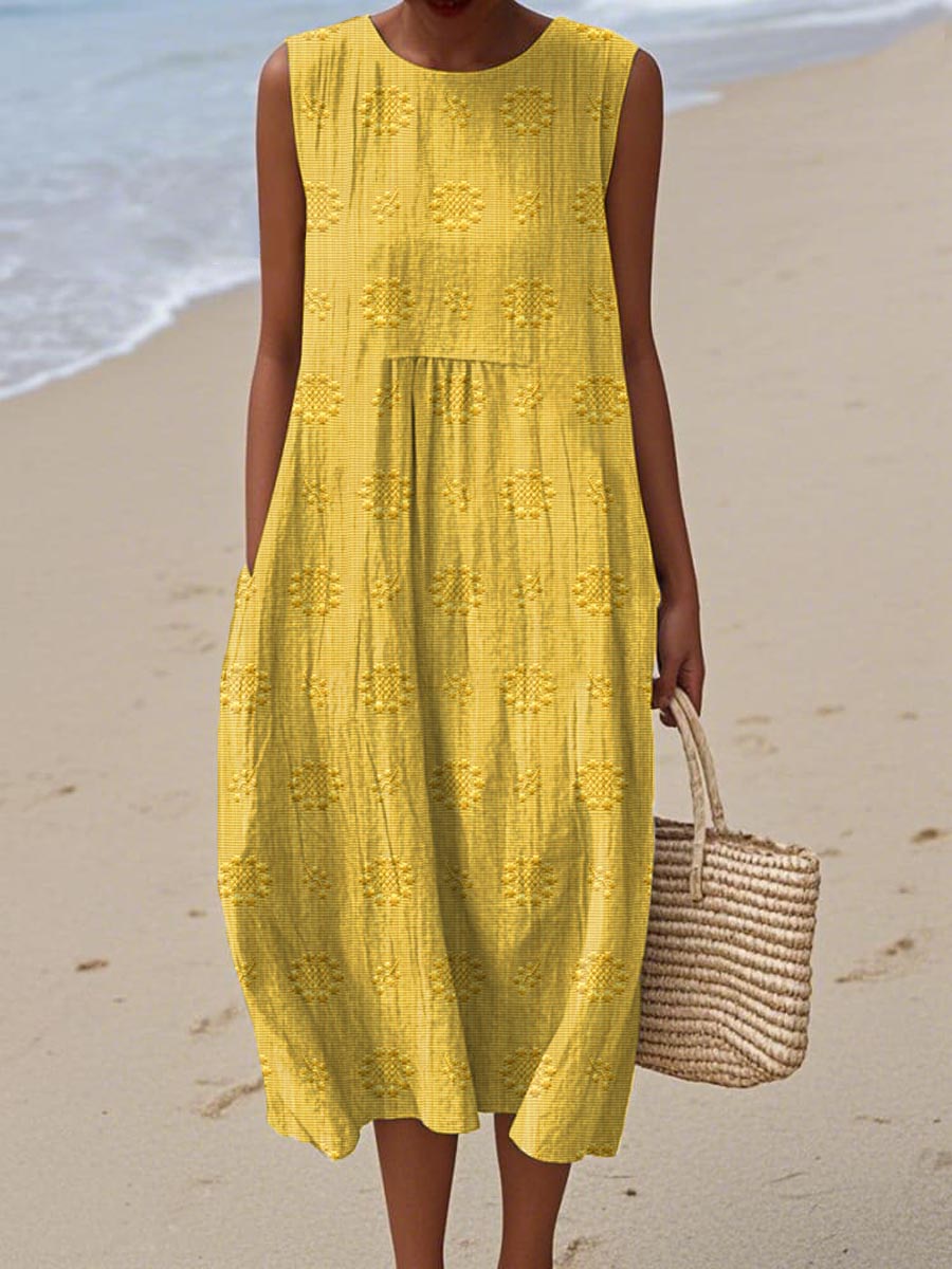 Women's Relaxed Fit Summer Sundress | with Pockets