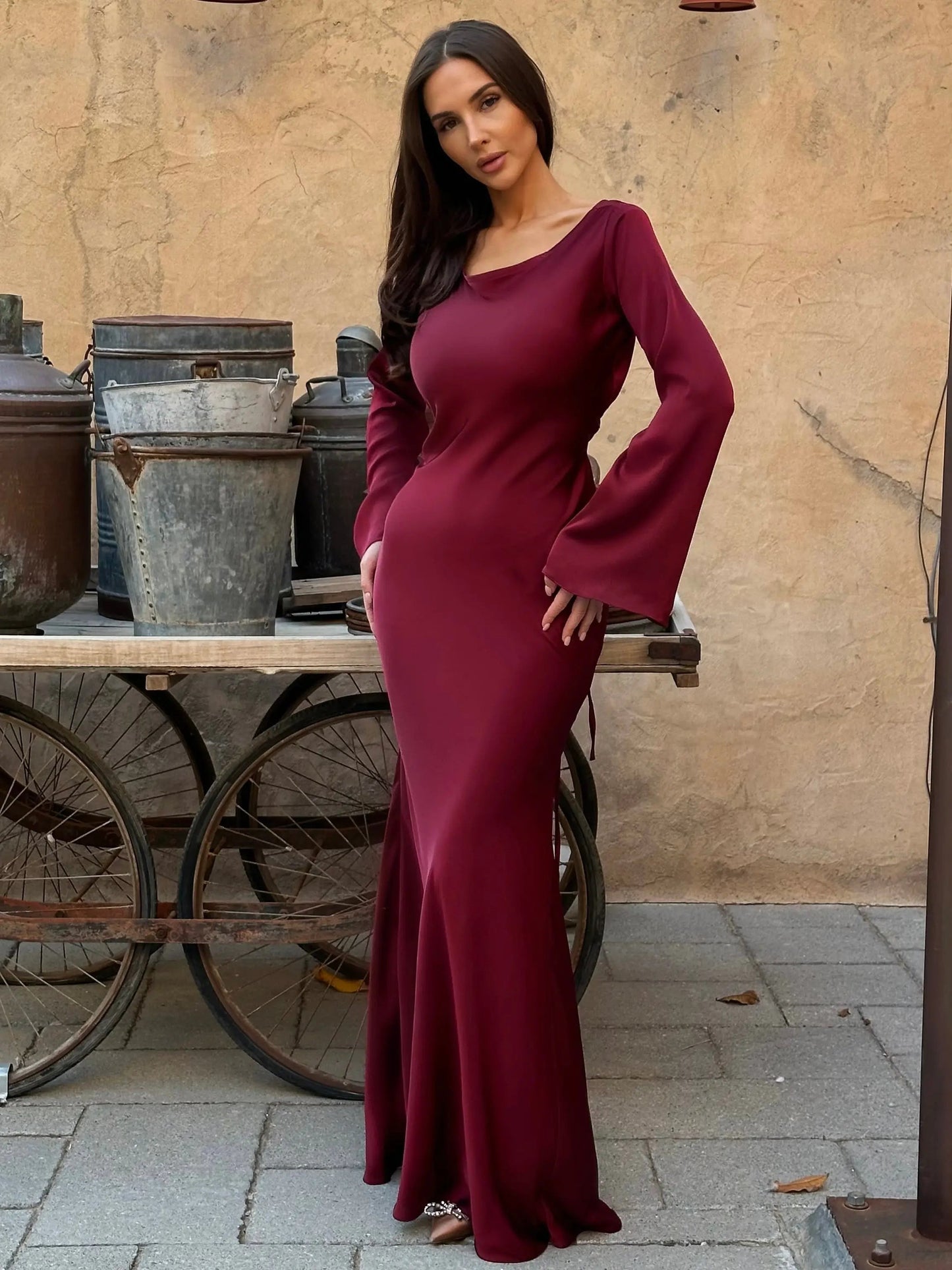 Women’s Mermaid Style Wedding Guest Dress | Maxi