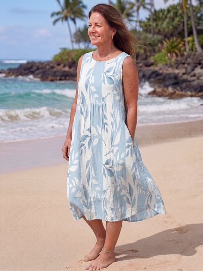 Women's Sleeveless Summer Sundress | Midi