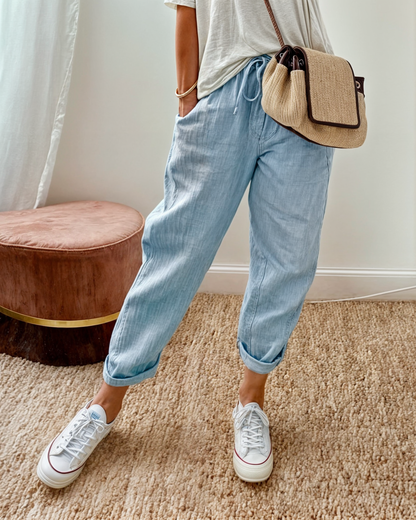 Women’s Casual Drawstring Summer Pants | with Pockets