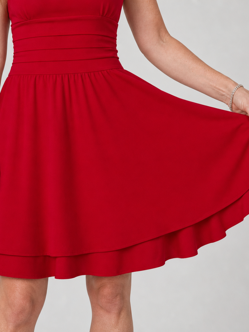 Women's Square Neck Cocktail Dress | Mini