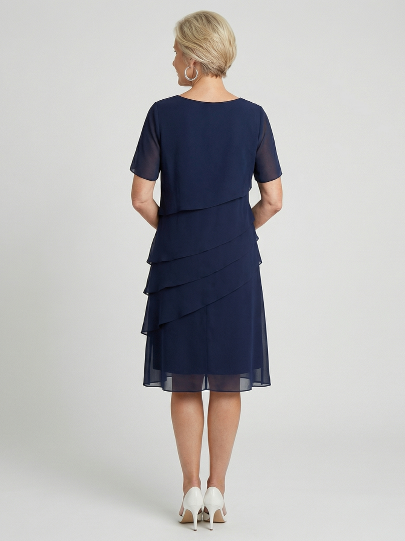 Women’s Tiered Cocktail Dress | Midi