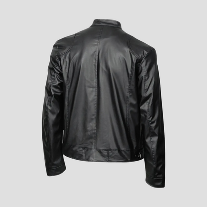 Men's Biker Leather Jacket | Zip