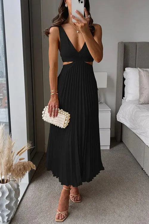 Women’s Pleated Wedding Guest Dress | Midi