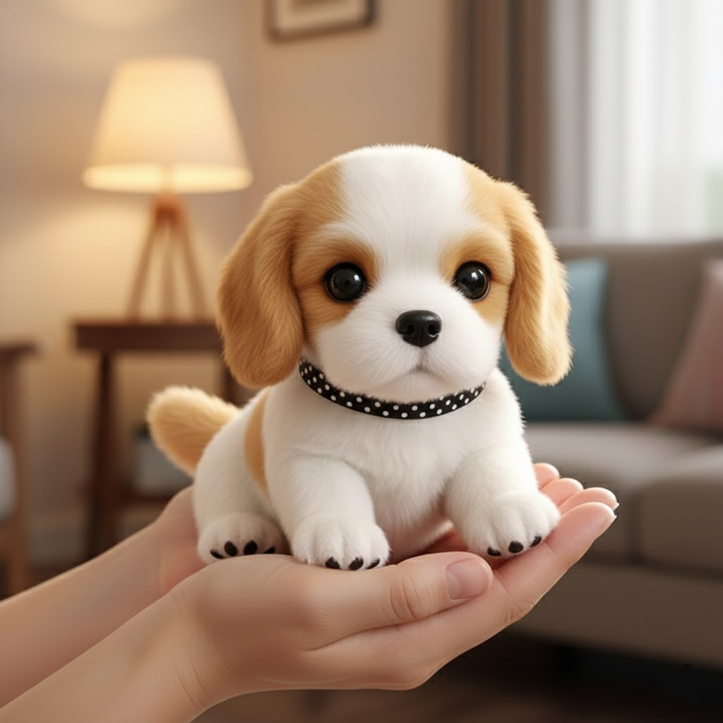 Interactive Plush Dog with Realistic Movement and Sound Features