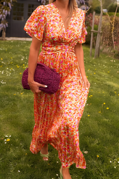 Women's Floral Pattern Summer Dress | Maxi