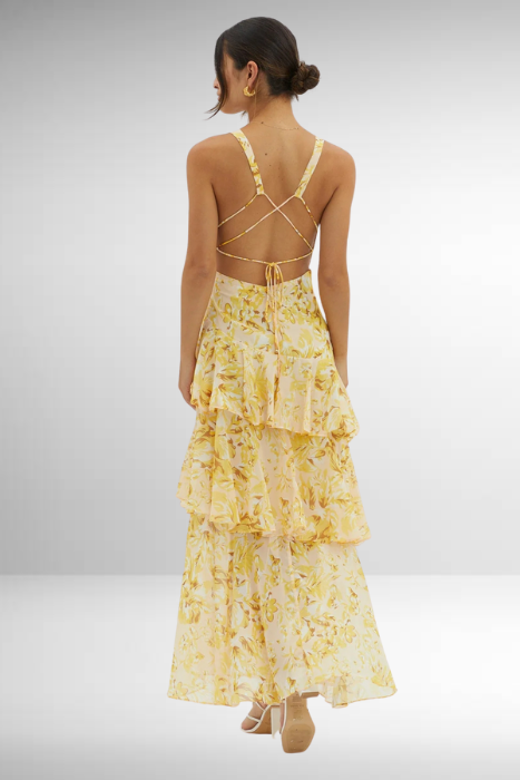 Party V-Neck Sleeveless Dress | Maxi