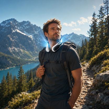 Rechargeable Bladeless Neck Fan for Outdoor Sports