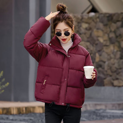Puffer Jacket with High Collar for Women - Pina