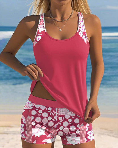 Women's Two-Piece Tankini Swimsuit | Athletic Bathing Suit
