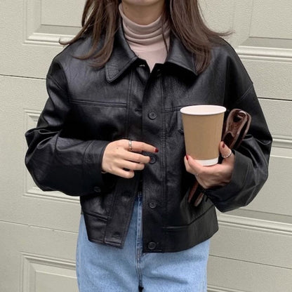 Veste oversize en similicuir pour femme - Selvaggia