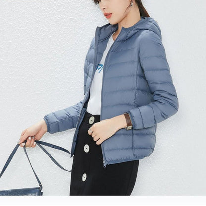 Doudoune à capuche et fermeture éclair pour femme - Liliana