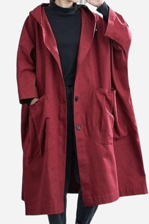 Women's Loose Coat | Large Pockets
