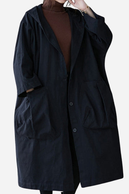 Women's Loose Coat | Large Pockets