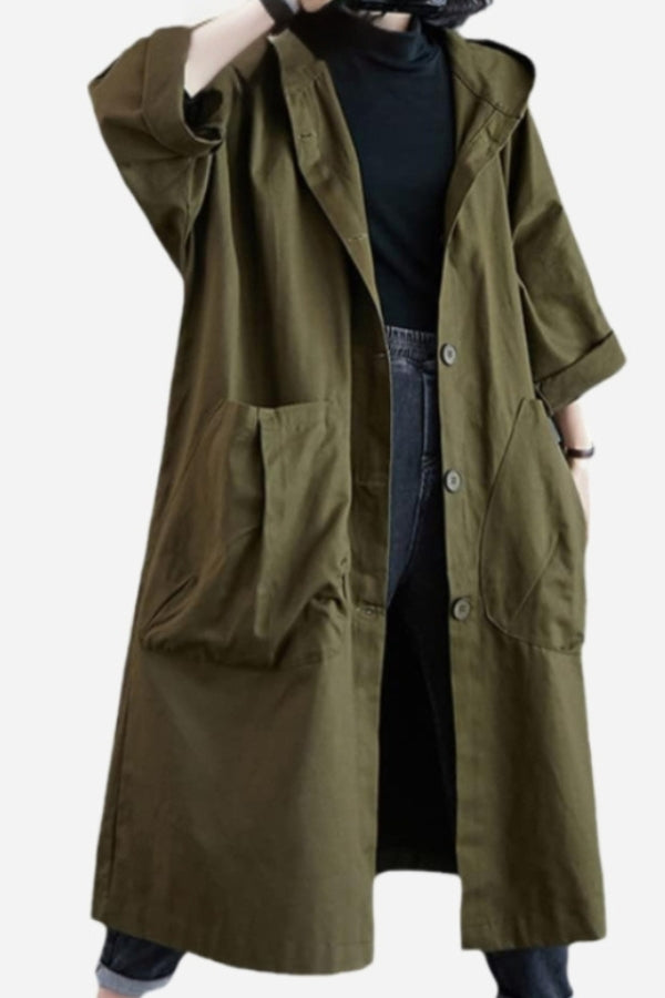 Women's Loose Coat | Large Pockets