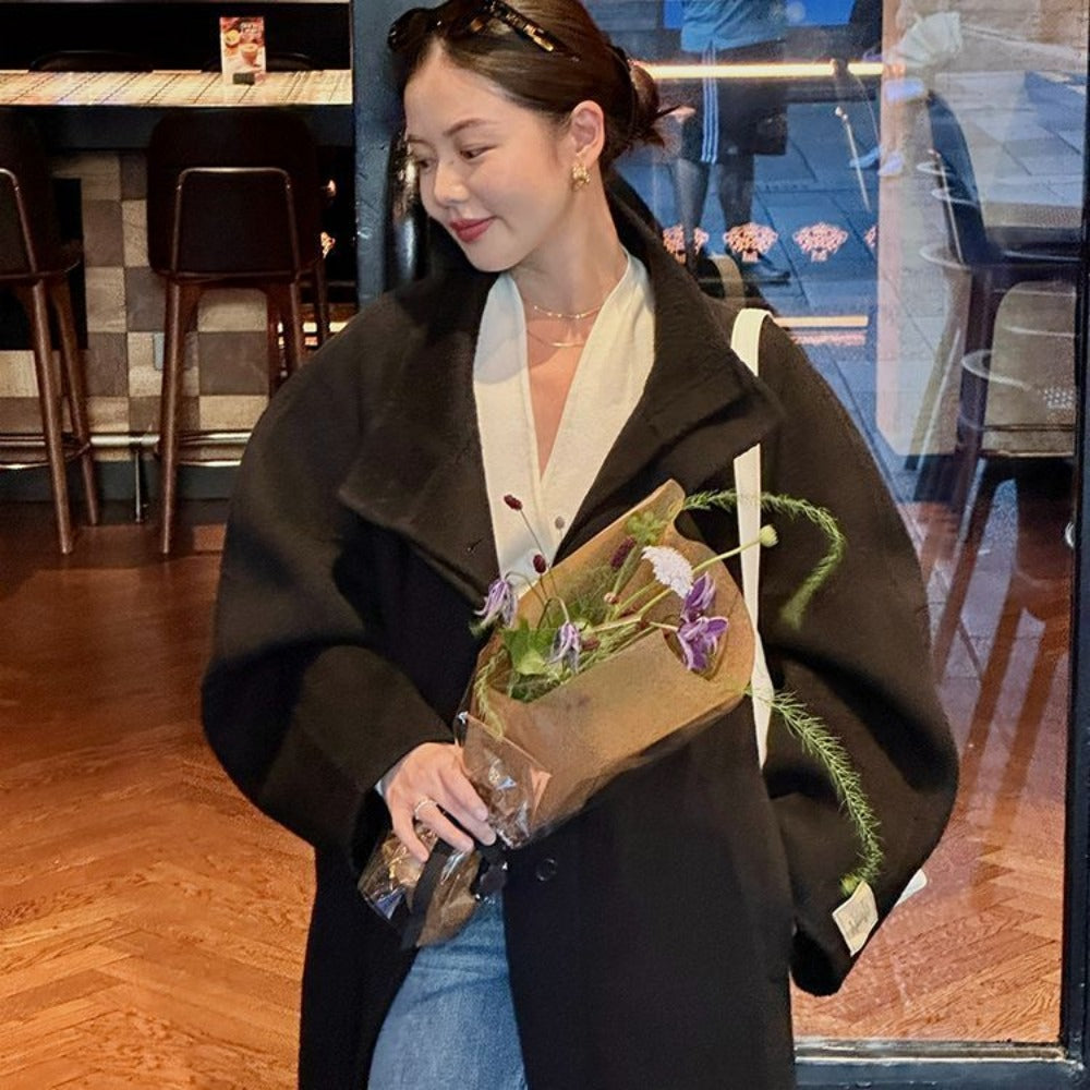 Lange oversized trenchcoat voor dames - Delfina