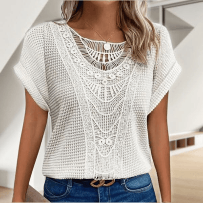 Women's Boho Summer Top | Short Sleeve