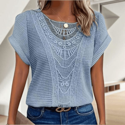 Women's Boho Summer Top | Short Sleeve