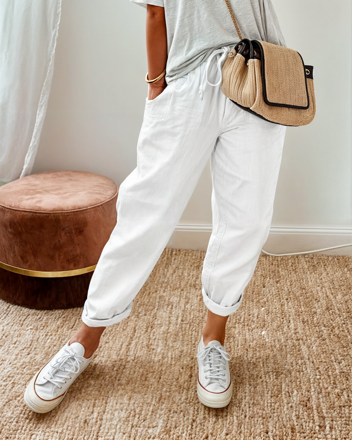 Women’s Casual Drawstring Summer Pants | with Pockets
