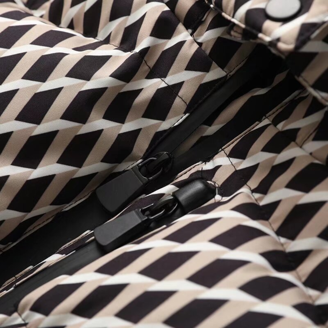 Doudoune à carreaux pour femme | Taille