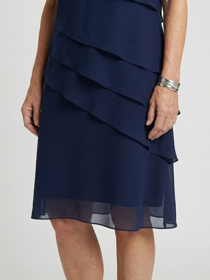Women’s Tiered Cocktail Dress | Midi