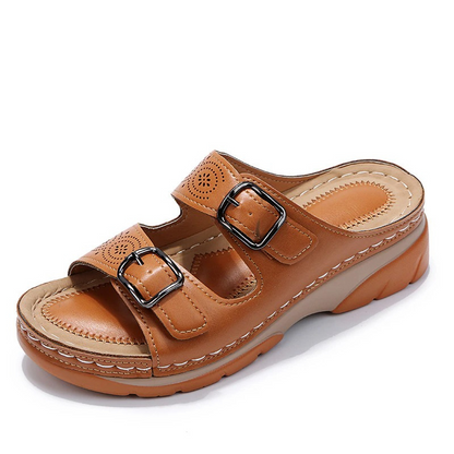 Women’s Casual Wedge Sandals | With Adjustable Buckles