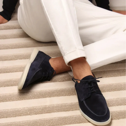 Men's Lace-Up Loafers | Suede
