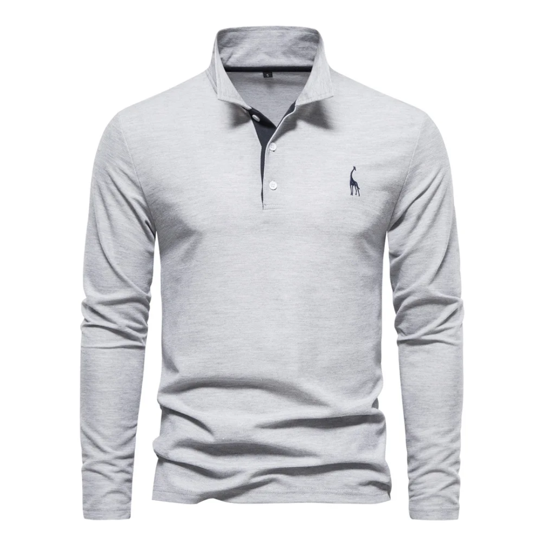 Men's Golf Long Sleeve Polo Shirt | Casual