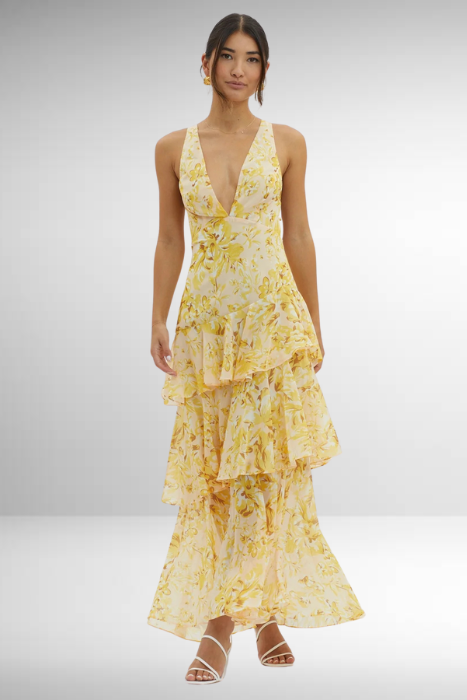 Party V-Neck Sleeveless Dress | Maxi