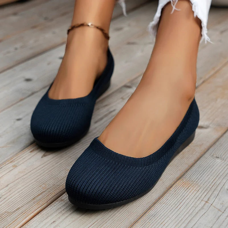 Women's Round Toe Flat Shoes | Slip-On