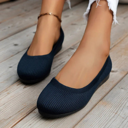 Women's Round Toe Flat Shoes | Slip-On
