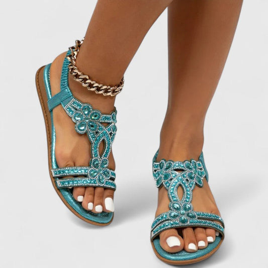 Women’s Bohemian T-Strap Sandals | Open Toe Slingback