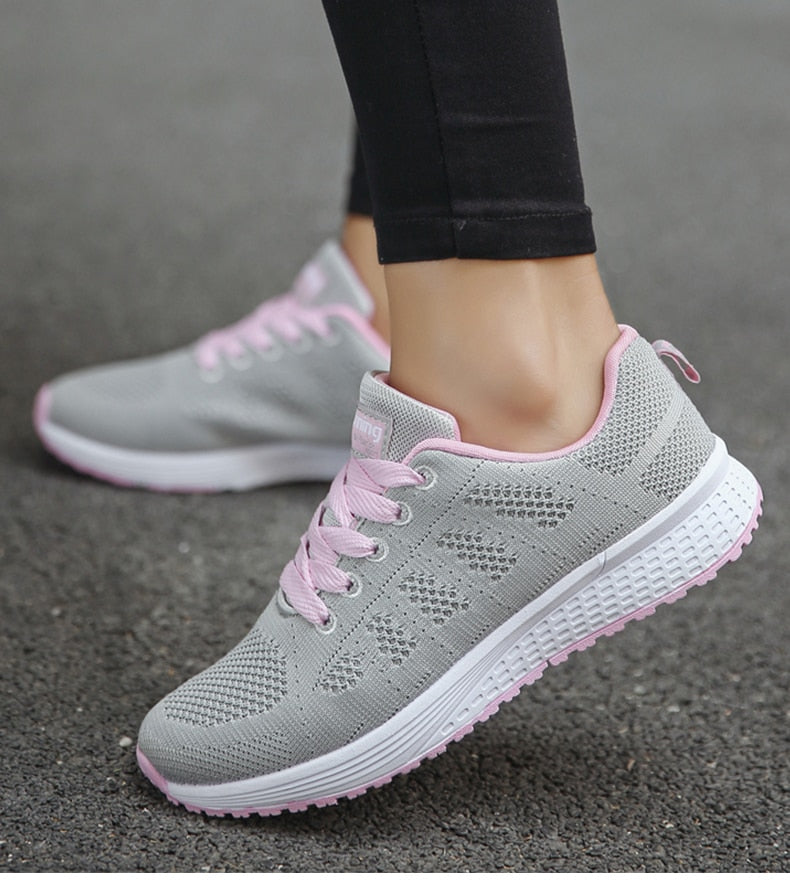 Women's Sporty Running Sneakers | Lace-Up