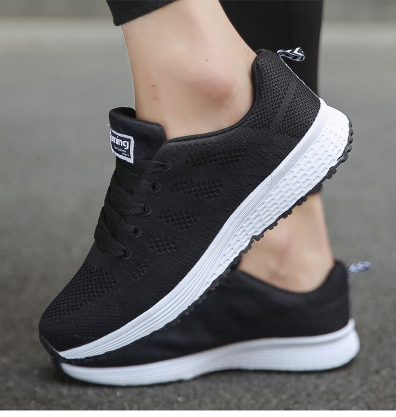 Women's Sporty Running Sneakers | Lace-Up