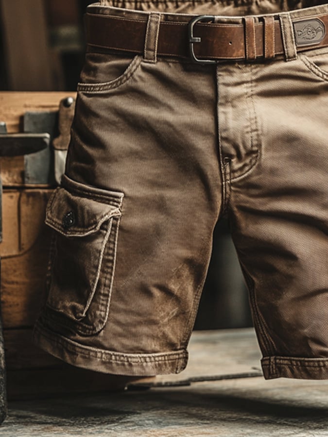 Men's Retro Tactical Cargo Shorts | Multi-Pockets