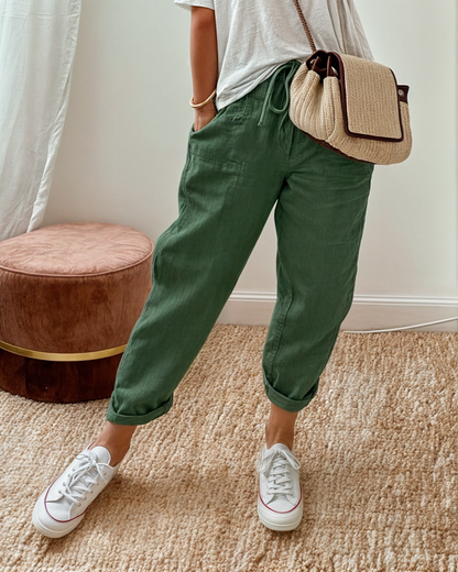 Women’s Casual Drawstring Summer Pants | with Pockets