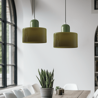 Bauhaus Style Pendant Light, Modern Design, Metal Finish, Ideal for Living Room